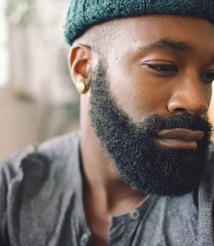 Black Men Beard Styles - Straight and Curly